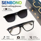SENBONO NEW Smart Glasses With Sunglasses Open Ear Headsets Hands-Free Calling Sunglasses Anti-blue Light Glasses For Men Womem