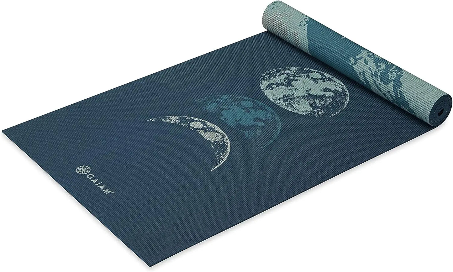 Premium 6mm Thick Reversible Non-Slip Yoga Mat for All Workouts, Extra Cushioning and Grip, 68x24 Inches