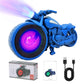 Bluetooth Speaker Motorcycle Replica Retro Ride FM Radio TWS LED Party Lights Tws Rechargeable USB TF Outdoor Speaker