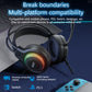 Acer Gaming Headphones with Mic 7.1 Stereo Virtual Surround LED Light Bass Earphone Headsets Gamer for Computer PC Gamer OHW303