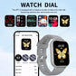 Wireless call information reminder silicone strap smart watch, unisex sports watch