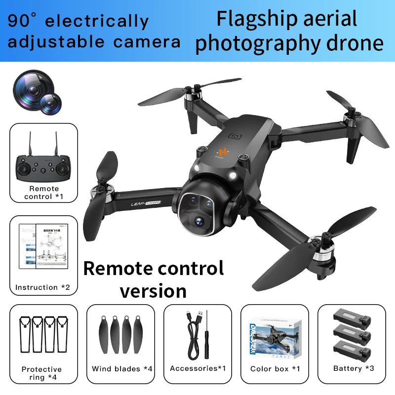2025 H21 VR Drone 4K HD Professional 90° ESC Camera Brushless motor Optical flow hovers Quadcopter Drones Gifts Toys New