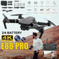 Hd 8k Drone E88 Pro Max Foldable Mini Rc Drone With Dual Camera Colorful Lights Screen Control Boys Gift 10 Min Flight Time