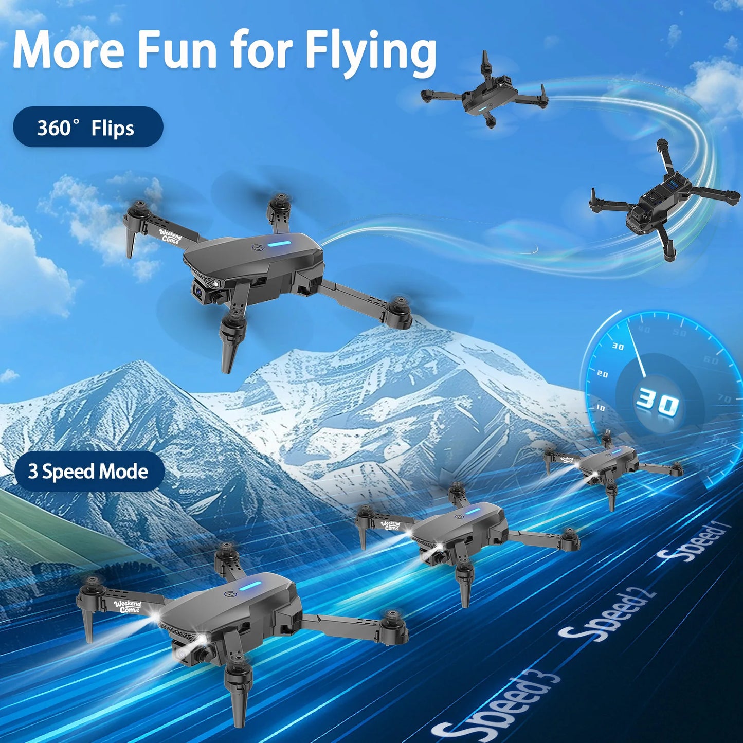 Beginner-friendly E88E99 drones, high-end drones, and foldable remote-controlled drones equipped with cameras