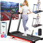 3.5HP Foldable Treadmill 350lbs Adjustable 6% Incline Walkingpad for Home/Office LCD APP Data Treadmills 10MPH Exercise Machine