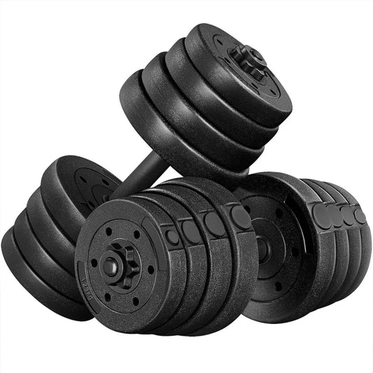 Adjustable Dumbbells Weight Set Dumbbell Weights Exercise Fitness Equipment w/4 Spinlock Collars for Home Gym Strength Training