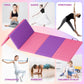 Folding Gym Mat Thicken Extra Firm High Density Tumbling Exercise Mat for Home Gym,Gymnastics,Martial Arts,Yoga&Pilates,Non-Slip