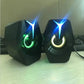 Black Mini USB Powered Wired 2.0 Gaming Music Speaker for Desktop Laptop PC