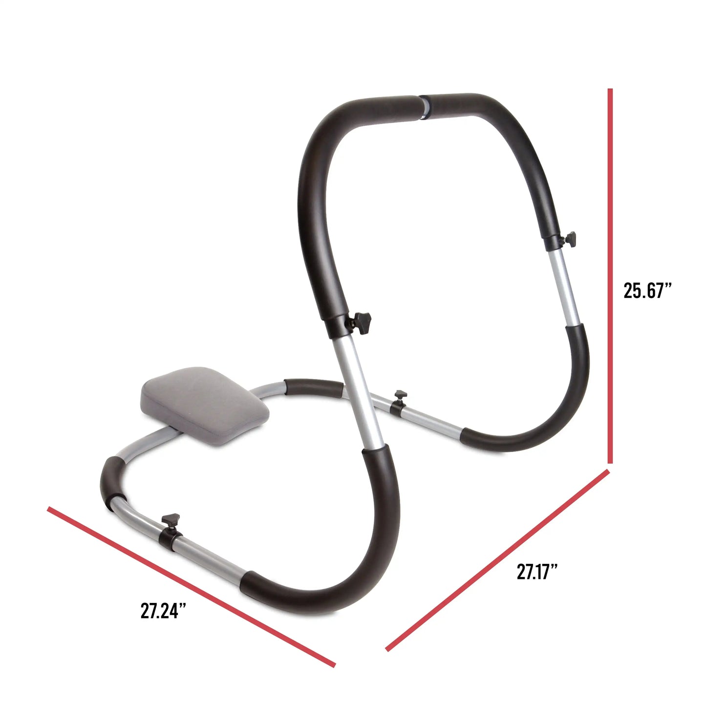 Compact Ab Crunch Machine for Home Gym, Ergonomic Steel Frame Core Exercise Equipment - Workout Abs