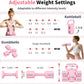 Adjustable Dumbbells Set with Kettlebell, 4 Weight Levels 2.2-5.5lb Each for Home Gym Training