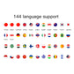 Intelligent Translator Glasses BT 5.4 Call Audio Music Call Sunglasses 144 Languages Polarized Lens Smart Glasses for Men Women