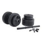 Home Gym Dumbbells Set 40lb, Adjustable Vinyl Free Weights for Beginners, Men & Women