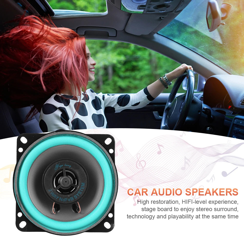 4/5/6 Inch Universal Car Speaker 100W/160W HiFi Coaxial Subwoofer Sensitivity 92dB Car Audio Music Stereo Car Subwoofer Stereo