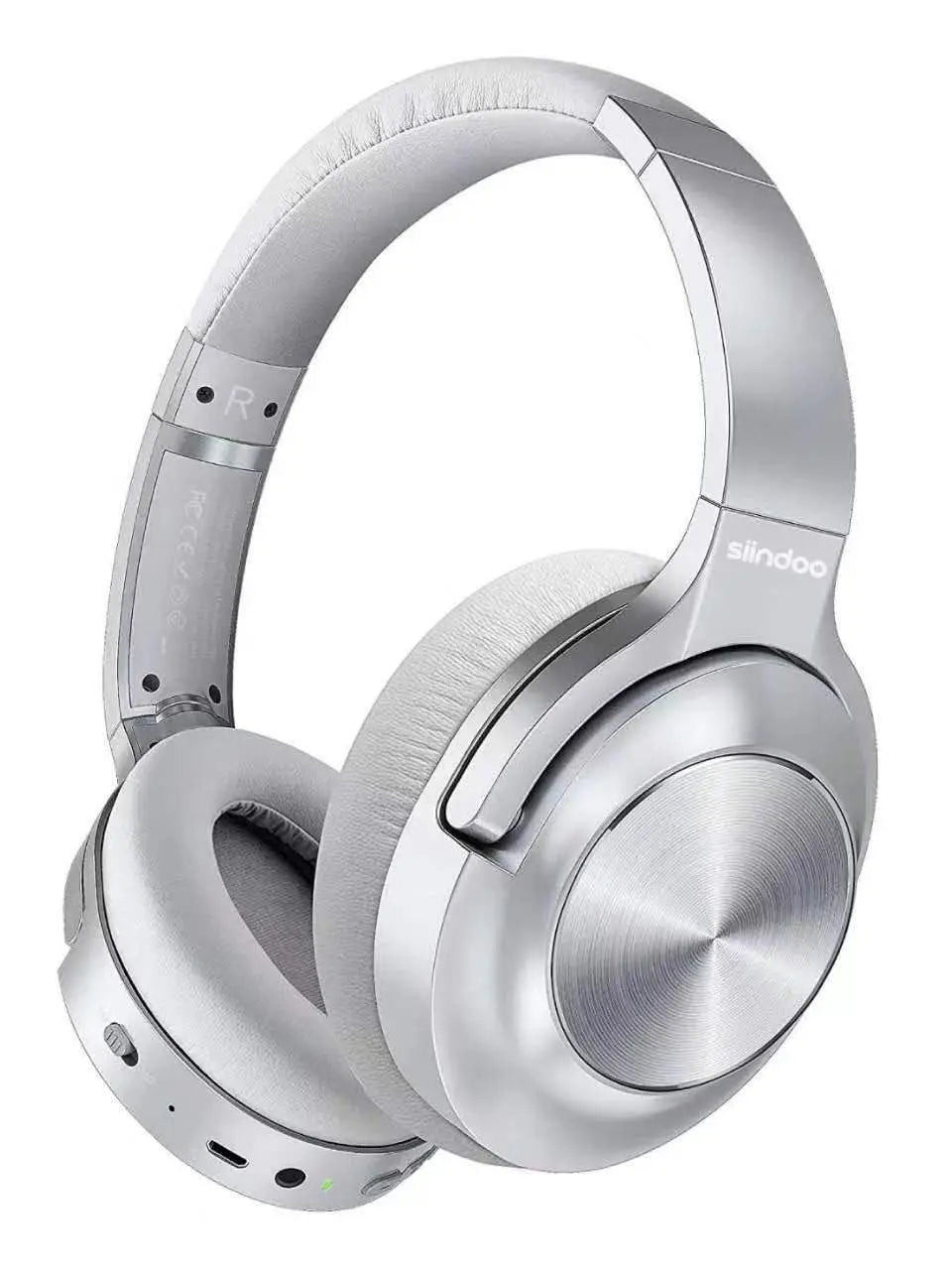 Siindoo JH-ANC805B Active Noise Cancelling Wireless Headphones Over Ear with Mic BT 5.3 HiFi Stereo Headset Deep Bass for PC TV