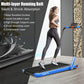 Foldable Under Desk Treadmill with LED Monitor and Remote Control for Office Standing Desk Compact Portable Treadmill with Smar