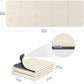 Foldable Travel Yoga Mat 6mm Thick with Carrying Bag, Non-Slip TPE Exercise Pilates Mat for Home and Gym